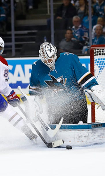 Couture scores twice in Sharks' 5-2 victory over Canadiens (Oct 17, 2017)
